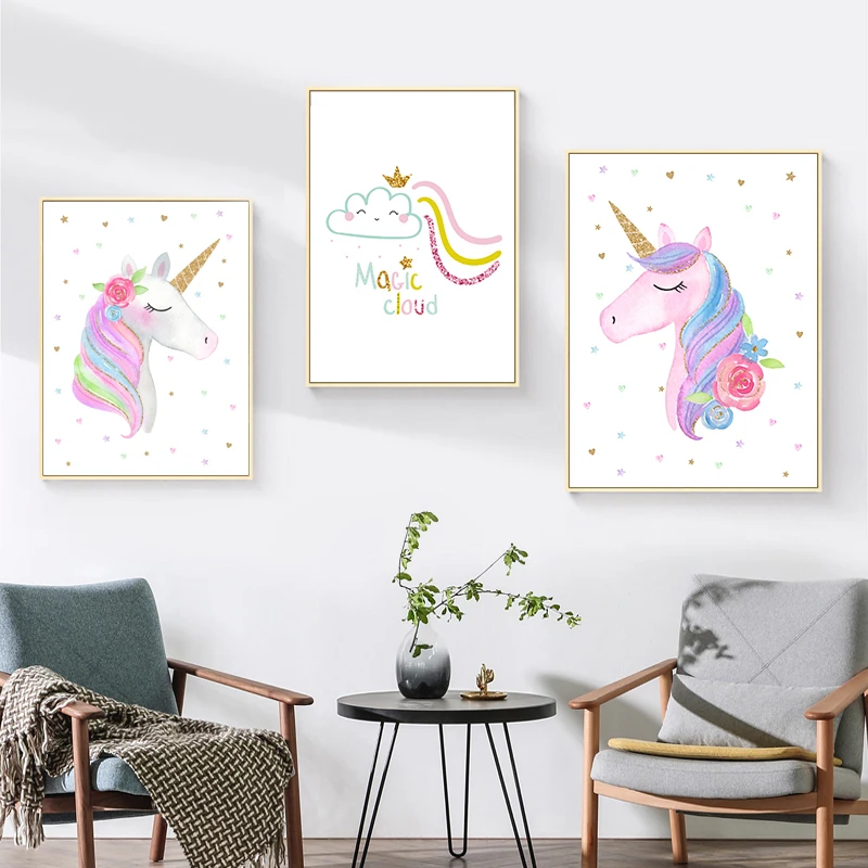 Скандинавская детская живопись дневная балетная девушка принты облако холст