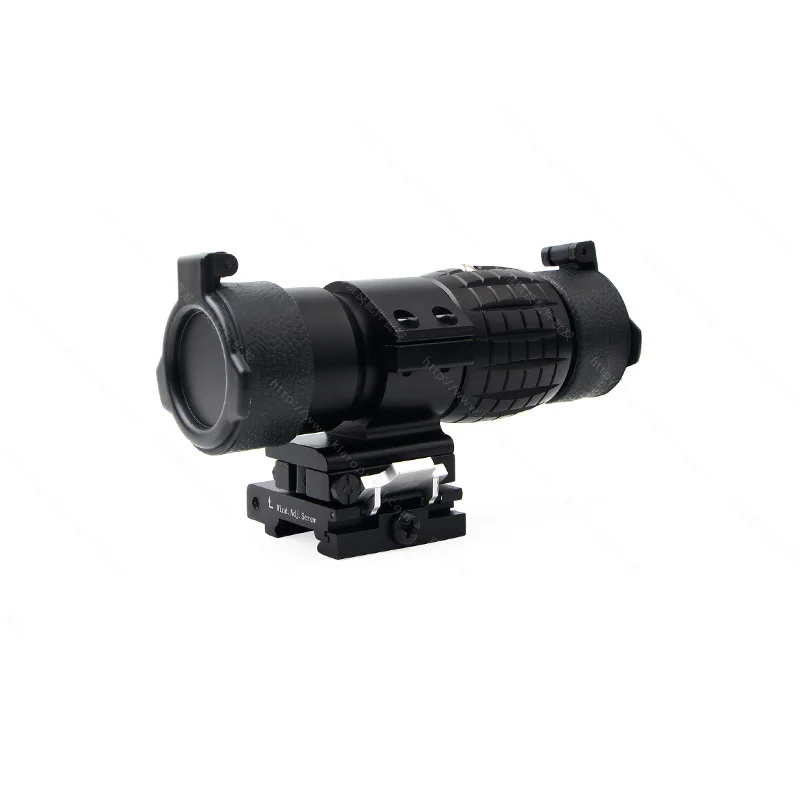Airsoft Tactical 3x magnifier Riflescope 3X30mm Magnifying Scope Focus Adjusted With Flip Up Mount For Hunting CS Game - Цвет: Черный