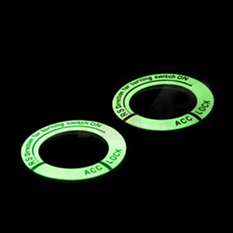 Светящаяся наклейка крышка переключателя зажигания автомобиля светящееся