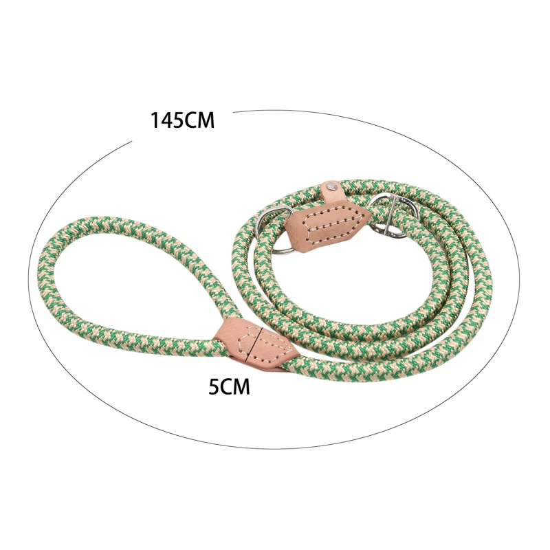 

145cm Dog Leash Round Cotton Dogs Lead Rope Colorful Pet Long Leashes Belt Outdoor Dog Walking Training Leads Ropes