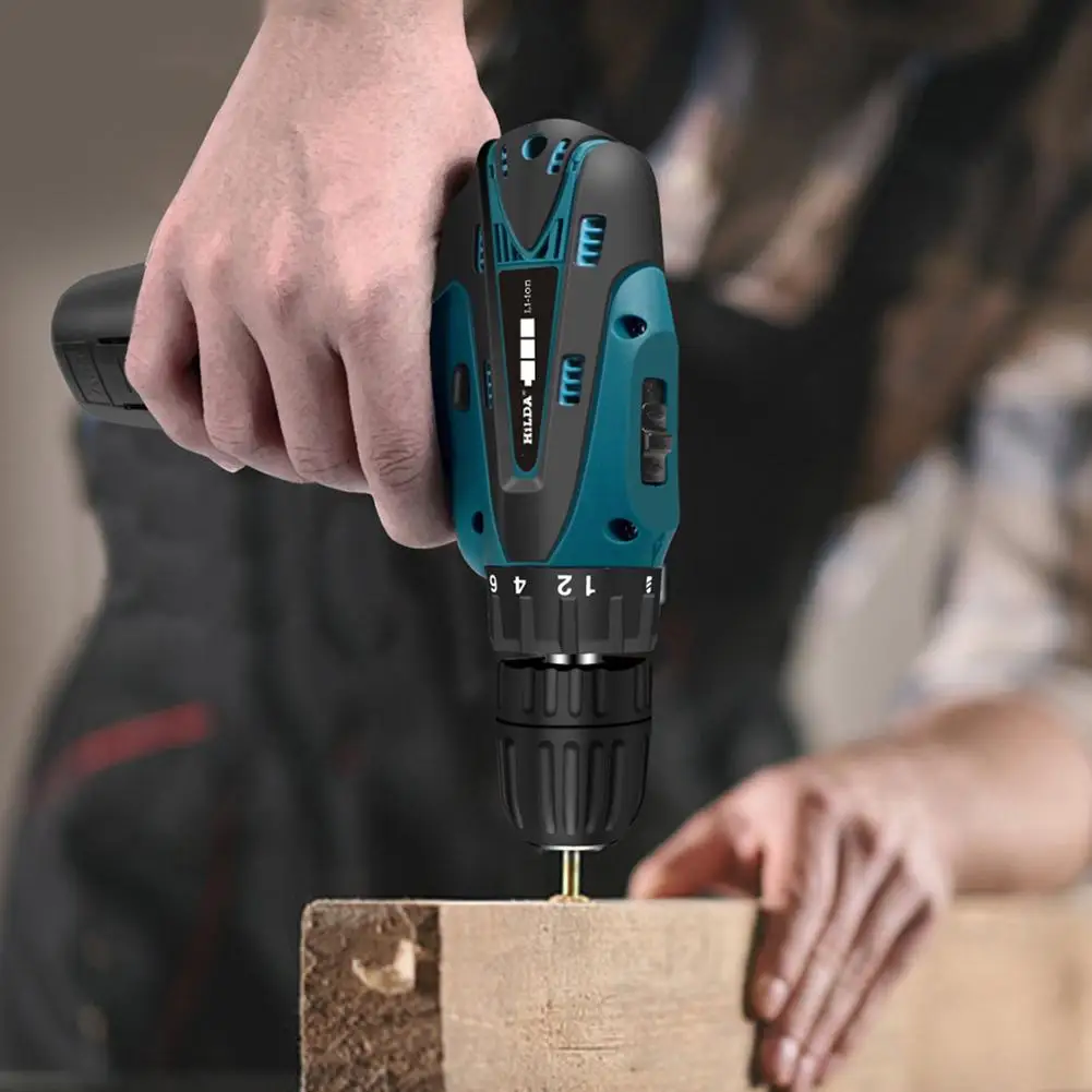 

12V Cordless Electric Screwdriver Rechargeable Mini Hand Drill LED Power Drill No-load speed 1500rpm Packaging 300x280x150 mm