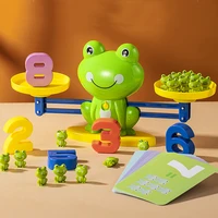 montessori math toy enlightenment of balance scale educational math frog balancing scale number board game kids learning toys