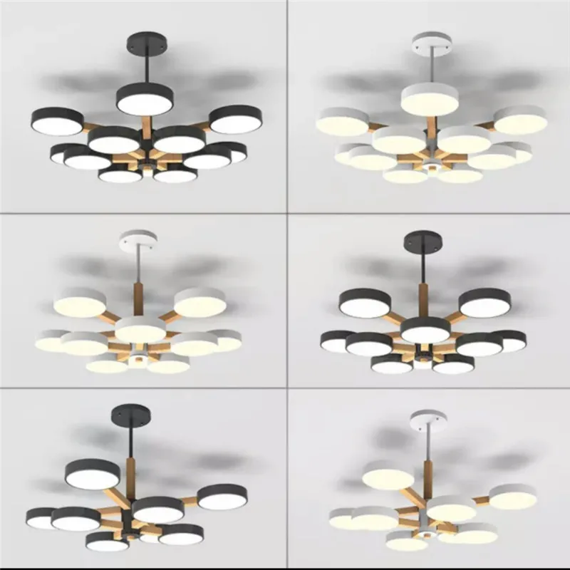 Современный деревянный потолочный светодиодный светильник Makaron для кухни