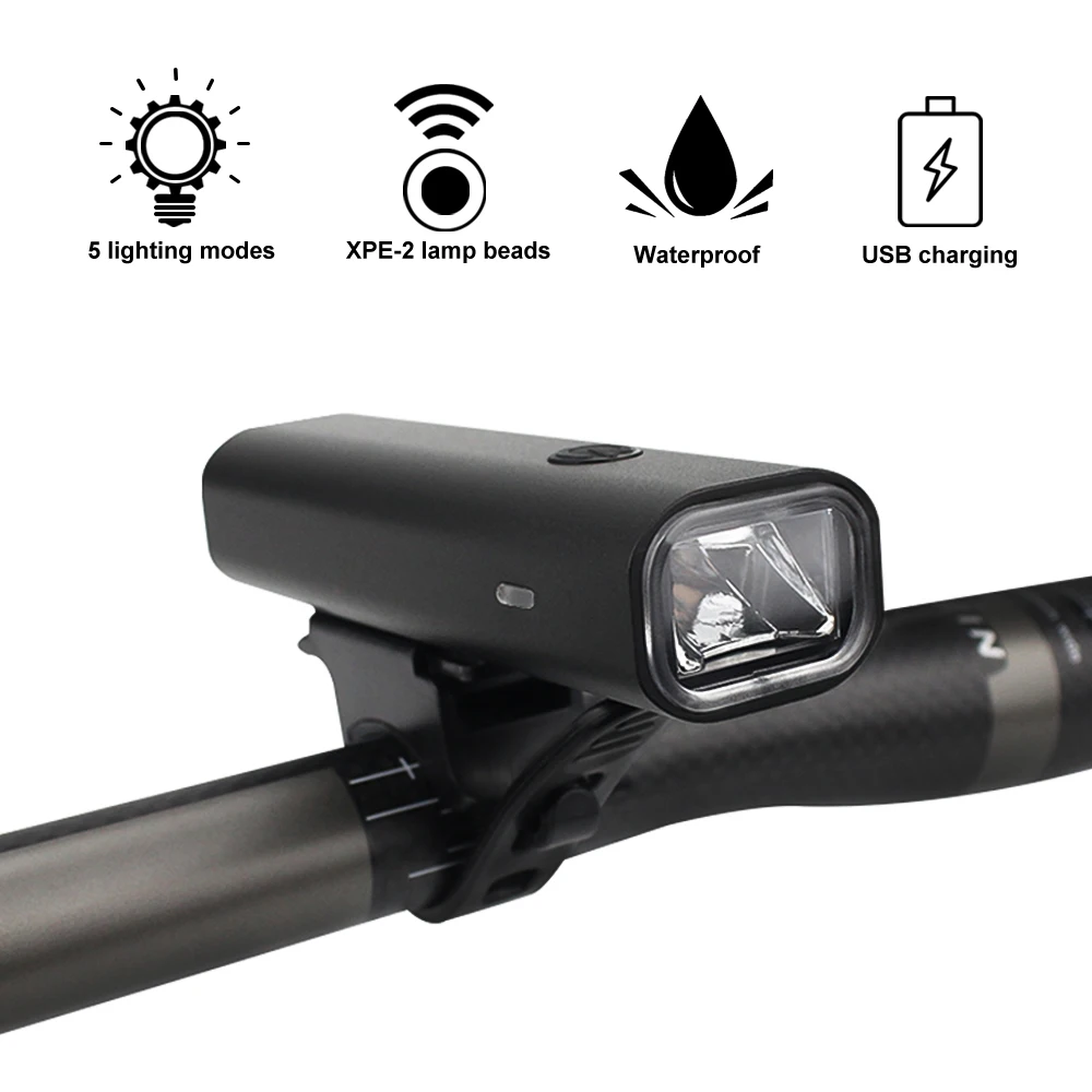 Bicycle Light Front Vertvie, 8 часов, велосипедный светильник, 2500 мА/ч, USB, перезаряжаемый, светодиодный, MTB, передняя лампа, головной светильник, алюминиевый, ультра-светильник, велосипедный светильник - Цвет: Bicycle Light Front