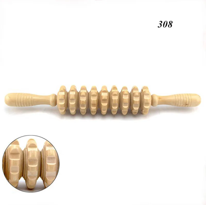 HANRIVER спортивный полный массажер мышц тела деревянная роликовая палка триггер