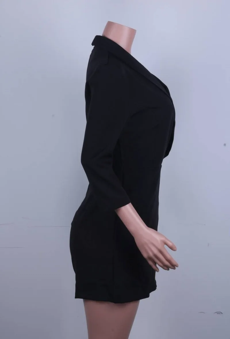 2020 Новинка Весна Осень Белый сексуальный глубокий V три четверти комбинезон