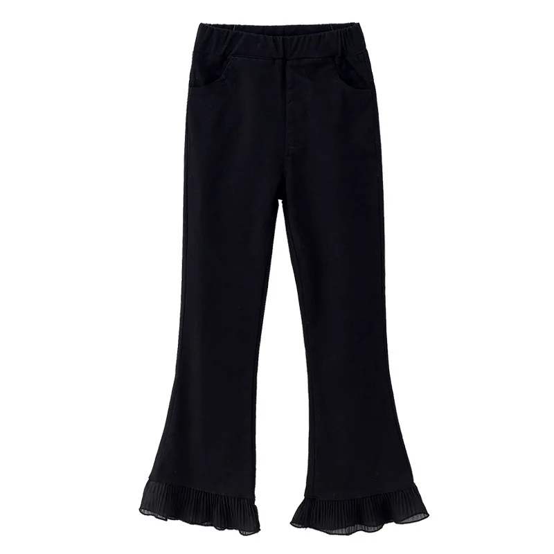 

Girls in the spring and autumn leisure trousers 2021 children new cuhk children's han edition spring loose flares wholesale c