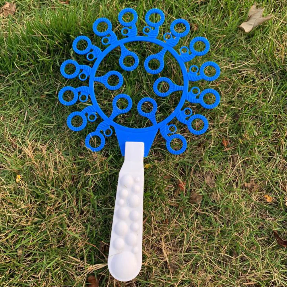 

Bubble Hoop Bubble Wand Tool Bubble Maker Blowing Set with Bubble Plate for Kids Children Fun Toys (Random Color)