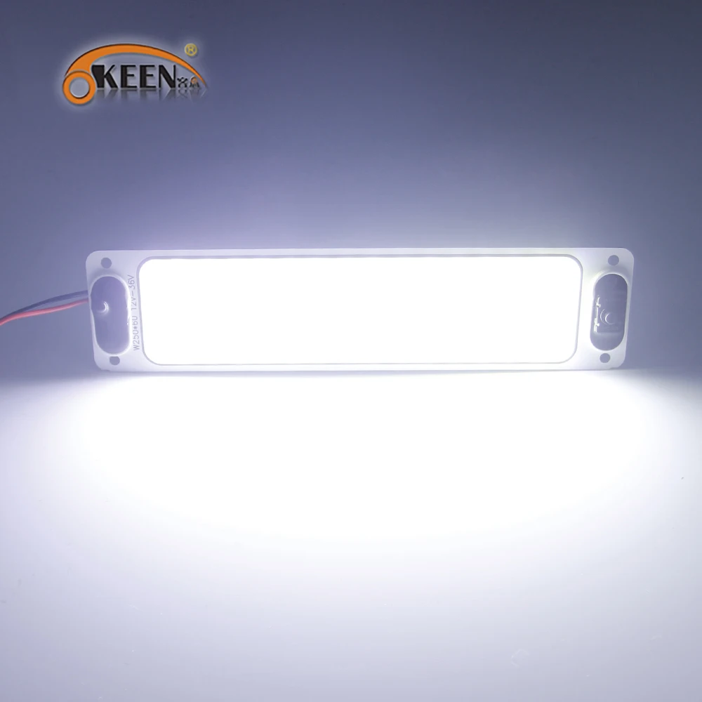 

OKEEN 2pcs 12V 24V Universal COB 108SMD LED Car Auto Interior Truck Reading Panel Light IP67 6500K White Dome Lamp Kitchen Light