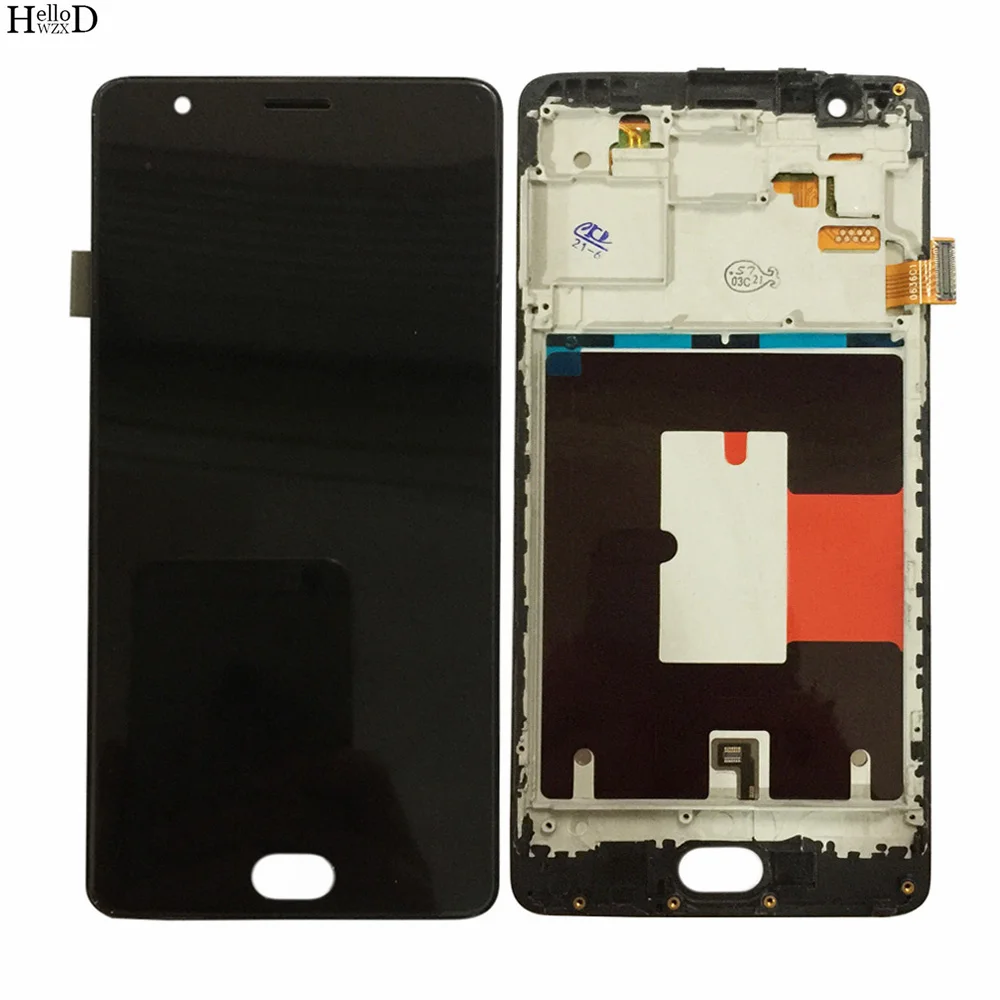 Для One Plus 3/3t ЖК-дисплей Дисплей с рамкой для OnePlus 3 3T A3000 A3003 A3010 кодирующий