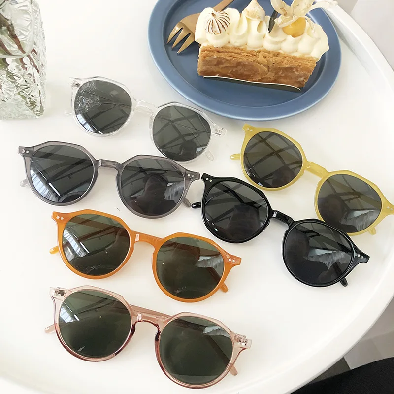 Очки солнцезащитные для мужчин и женщин UV-400 Модные Винтажные маленькие
