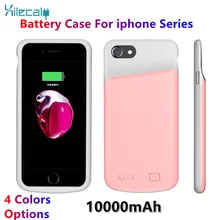 For iPhone 8 7 6S 6 Plus SE 2020 Battery Charger Cases Silicone shockproof External Backup Power Bank Case For iphone XS MAX XR