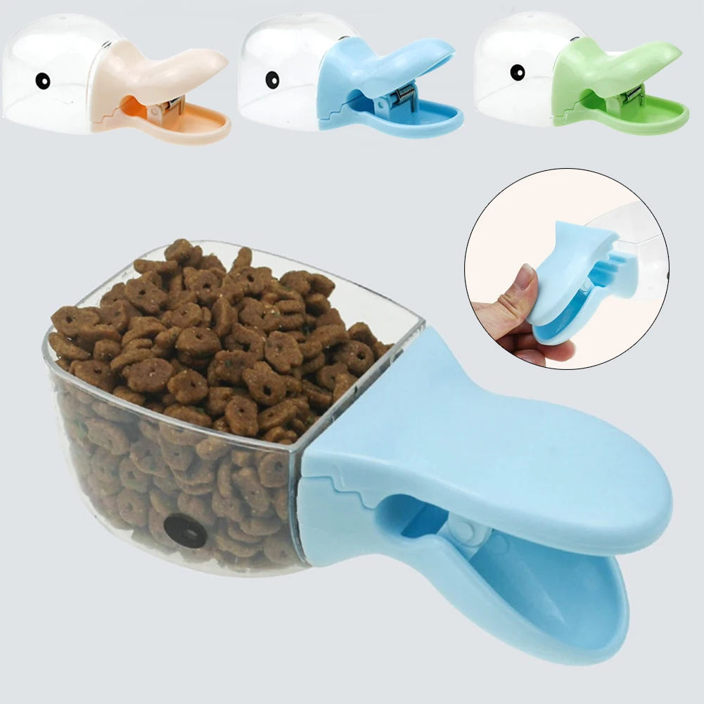 

Pet Food Scoop Cute Cartoon Plastic Duckbilled Spoon Multi-Purpose Pets Feeding Food Measuring Bowl Cat Dog Feeder