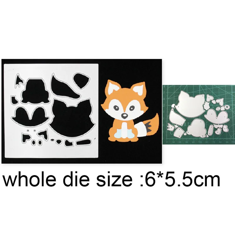 Металлические Вырубные штампы с изображением животных лисы тиснение вырубки