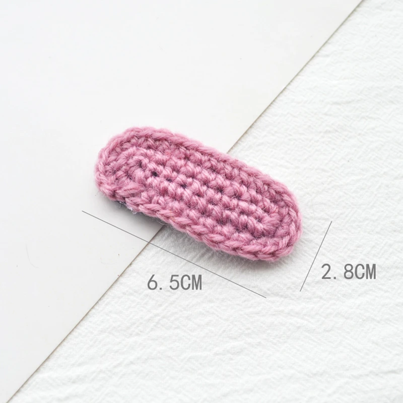 Зимняя вязаная заколка для волос M MISM девочек безопасная защита BB заколки