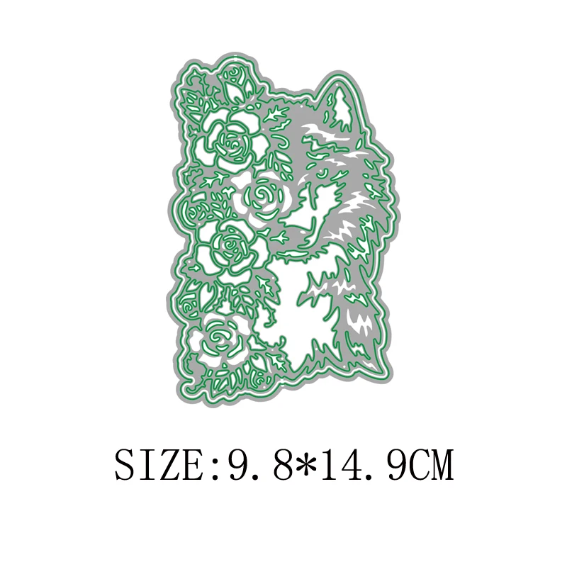 

2021 Lucky Goddess Craft Metal cutting dies Floral Wolf diy Scrapbooking Photo Album Decorative Embossing PaperCard Crafts Die