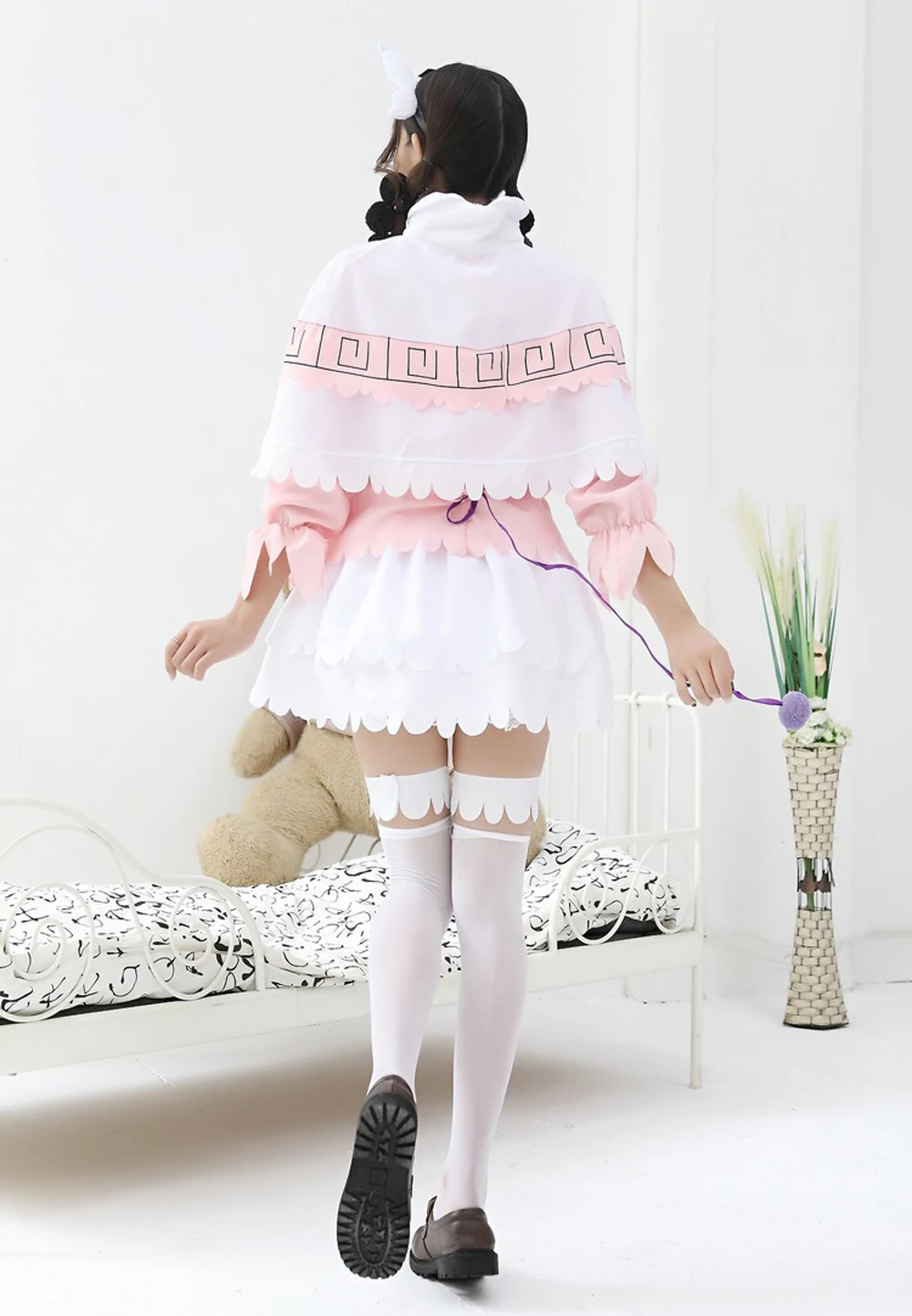 VEVEFHUANG Kobayashi-san Chi No Maid Dragon Kamui Kanna парики градиент косплей Peluca волосы рожки с орнаментом головной убор аксессуары