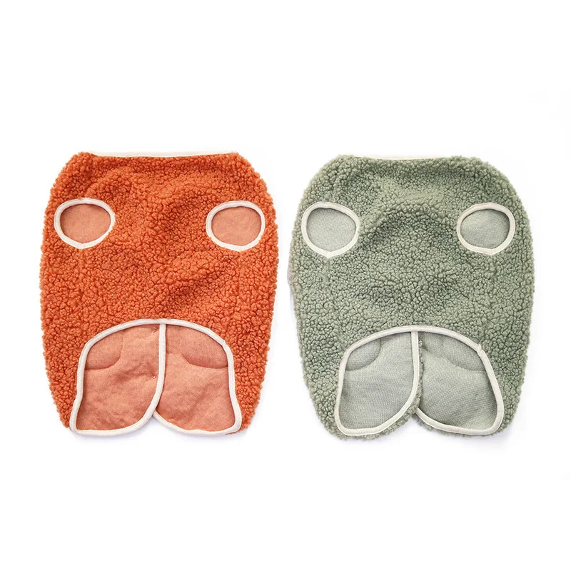 

Pet Vest Bulldog Pet Clothing Clothes Green Fleece Vest