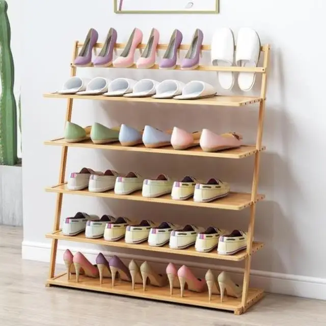 

Shoe rack multi-layer simple space-saving home dormitory economy door small shoe cabinet solid wood rack