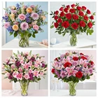 Алмазная живопись с квадратными розами EverShine, вышивка крестиком, алмазная Цветочная мозаика бусин, Набор для вышивки ваза картина, стразы