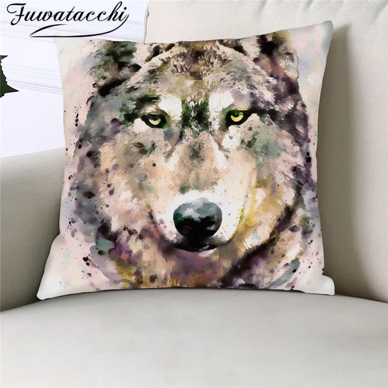 Чехол Подушка Fuwatacchi Fierce Wolf 45 х45 см|Наволочка| |