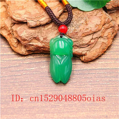 Натуральный зеленый китайский кулон цикады из нефрита ожерелье агата модные