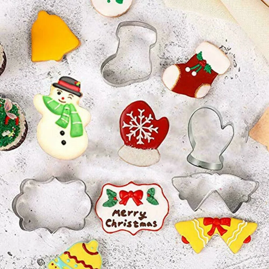 Рождественская форма для печенья и тортов из нержавеющей стали инструмент