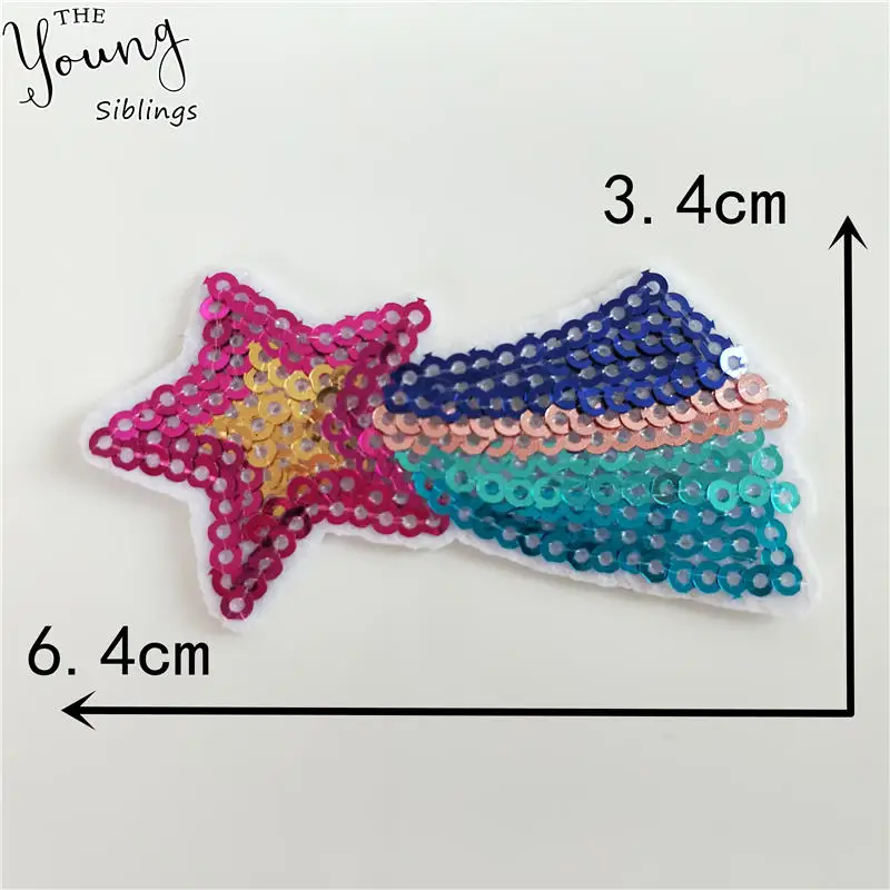 Модный стиль Детский Патч расплавленный клей блестки аппликация вышивка сделай