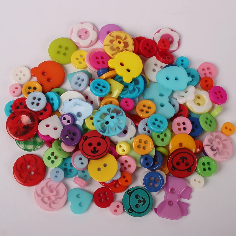 style 4 Lucia crafts Appr: 20 г смешанный произвольно деревянные пуговицы из смолы DIY Швейные плоские с оборота пуговицы, аксессуары для одежды E0102 - Цвет: style 4