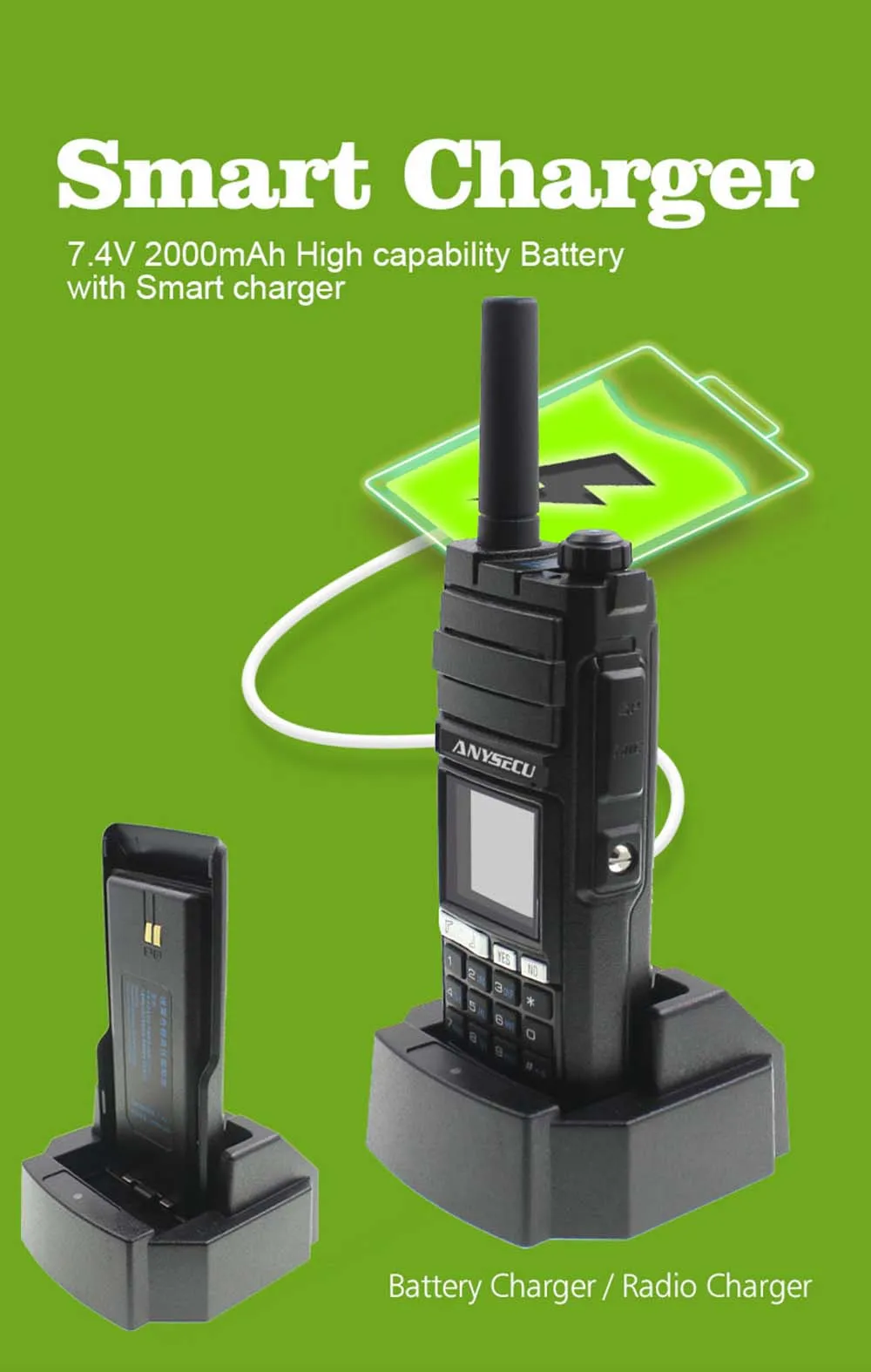 Anysecu 4G LTE Android Walkie Talkie 4G-HD700 сетевой телефон Радио прочное переговорное устройство смартфон Настоящее PTT радио