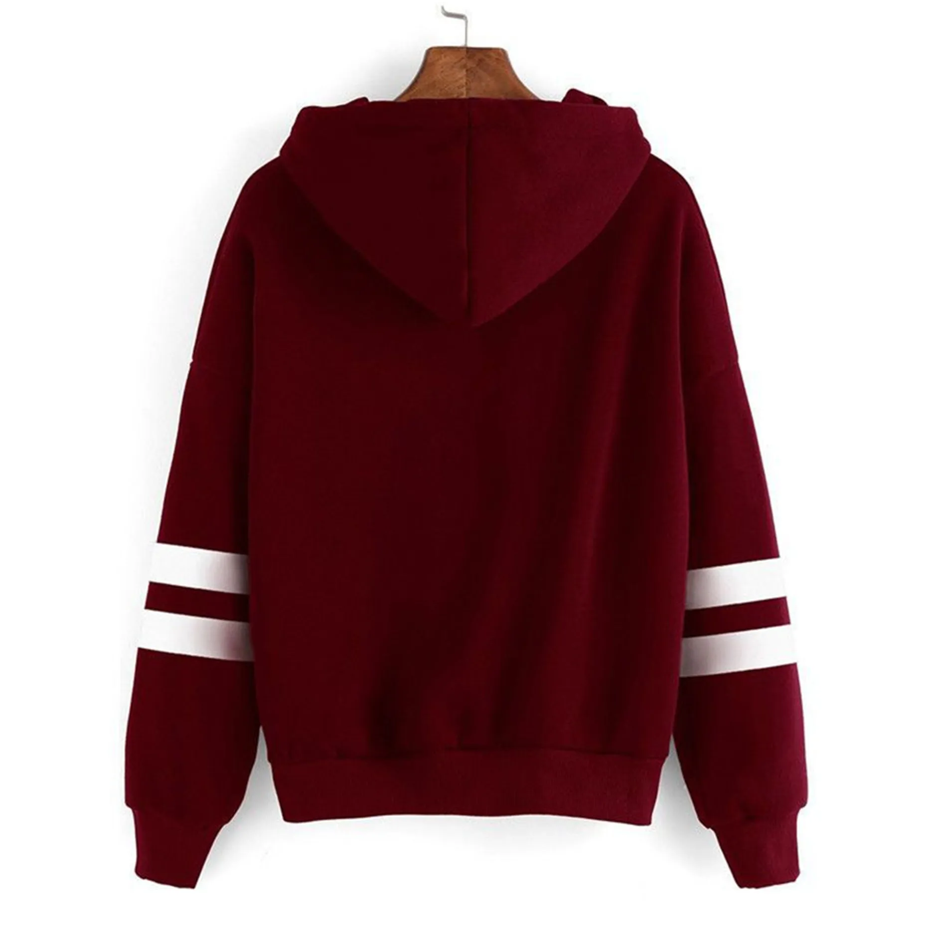 

New Fashion Harajuku Striped Hoodie Joker Sweatshirts Pullovers Women Long Sleeve Hiphop Streetwear Oversized Hooded Clothes