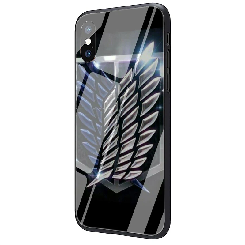 G12 EWAU атака на Титанов аниме чехол из закаленного стекла для телефона для iphone 5 5s SE 6 6s 7 8 plus X XR XS 11 Pro Max - Цвет: G12