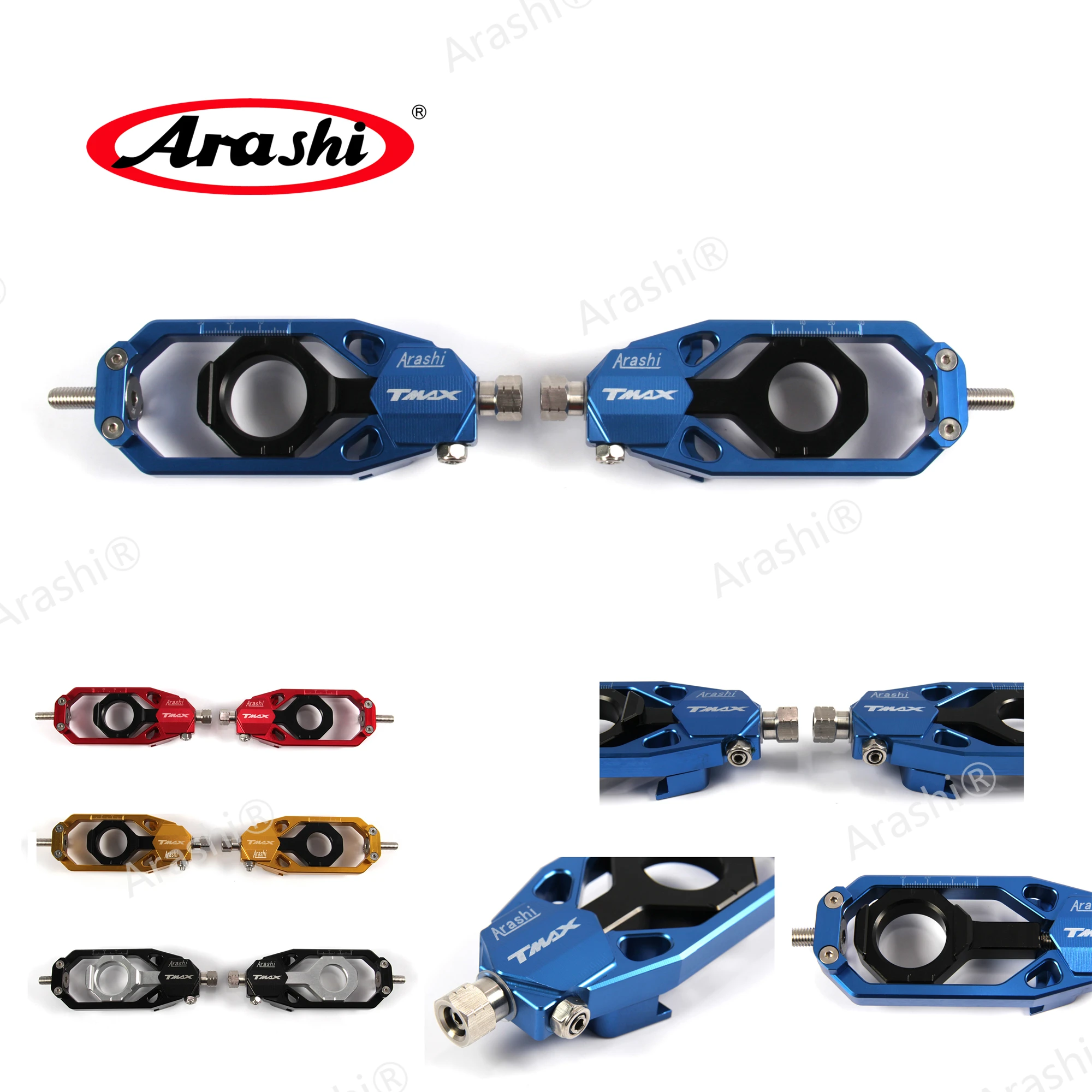 

Arashi For YAMAHA XP TMAX 530 2012-2015 CNC Chain Adjuster Rear Tensioners Catena Accessories Tmax530 2012 2013 2014 2015