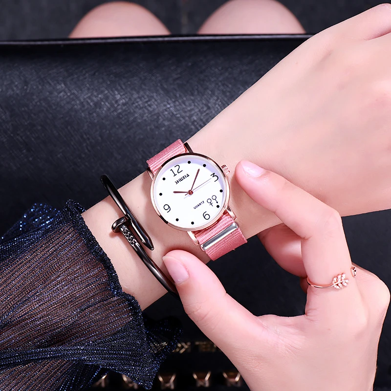 Нейлоновый ремешок для часов женские часы с маленьким циферблатом 32 мм модные