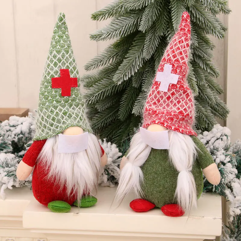 

Рождественские плюшевые гномы Tomte, гномы, украшения ручной работы, шведская фигурка карлика, праздничный эльф, домашние украшения
