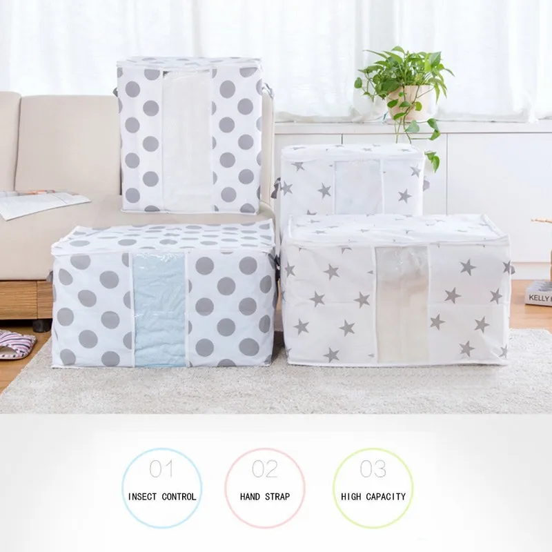 Одежда Органайзер контейнер для хранения одежды мешок из нетканого полотна