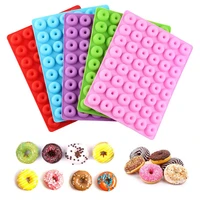 48 cavity silicone donuts mold non stick chocolate cake baking mould diy dessert decoration tools kitchen pastry pan bakeware
