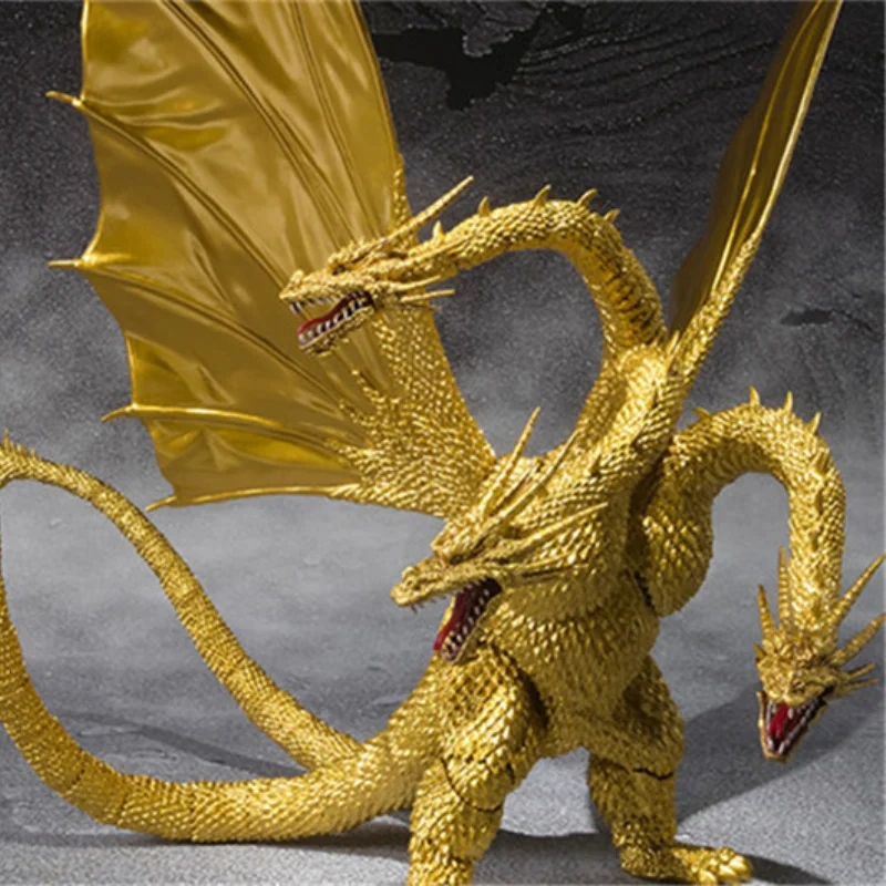Аниме модель Godzilla King Ghidorah Bandai 30 см специальная цветная версия экшн-фигурка