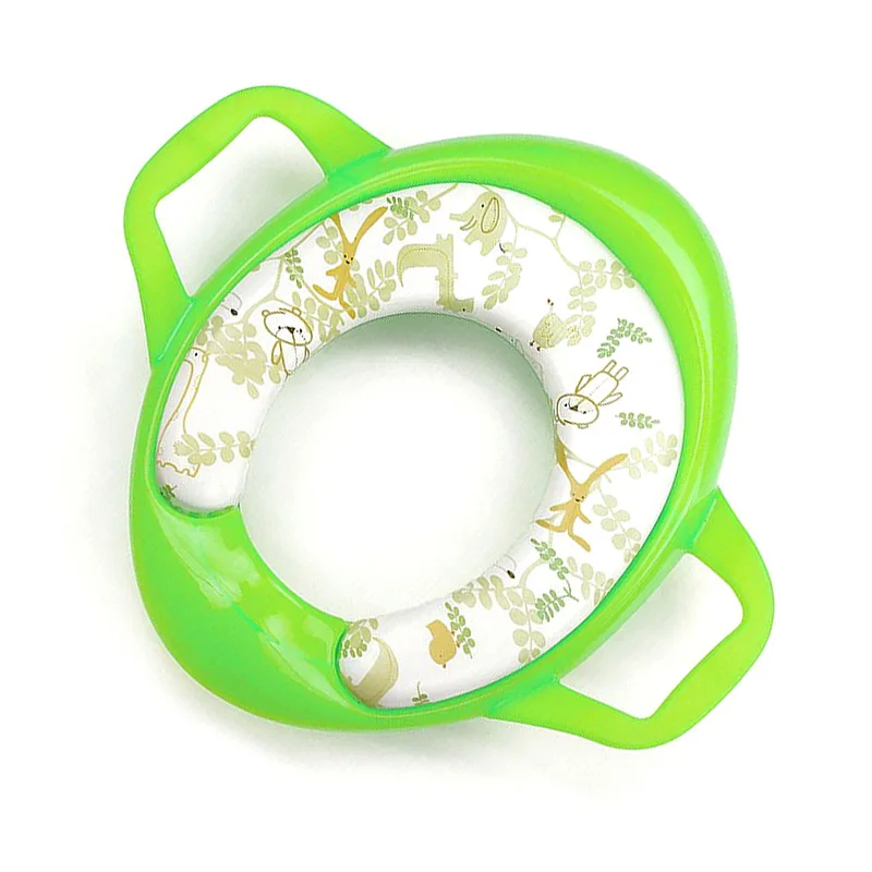 Plastic Soft Toilet Seat Baby Potty Training Children Trainer Assistant Pad with Handle | Мать и ребенок