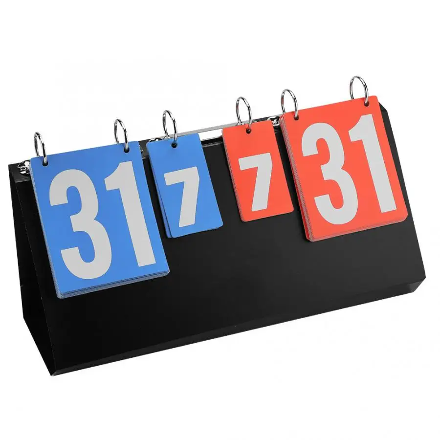 4-Digit Score Handball Recording Sports Competition Scoreboard Board for Table Tennis Basketball Badminton | Спорт и развлечения