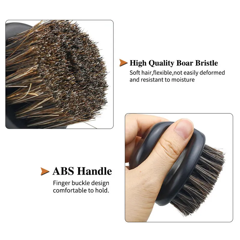 Ретро масляная голова щетка для парикмахера шеи волос козья шерсть салон