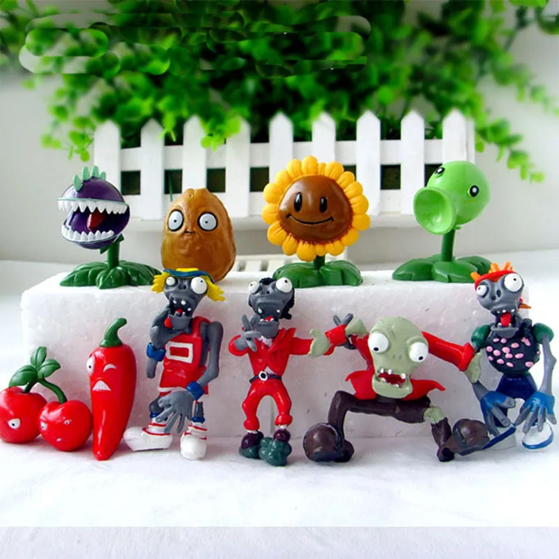 40 шт./лот игрушка 3 7 см Коллекционные Фигурки игрушки в подарок|plants vs zombies toy|figure