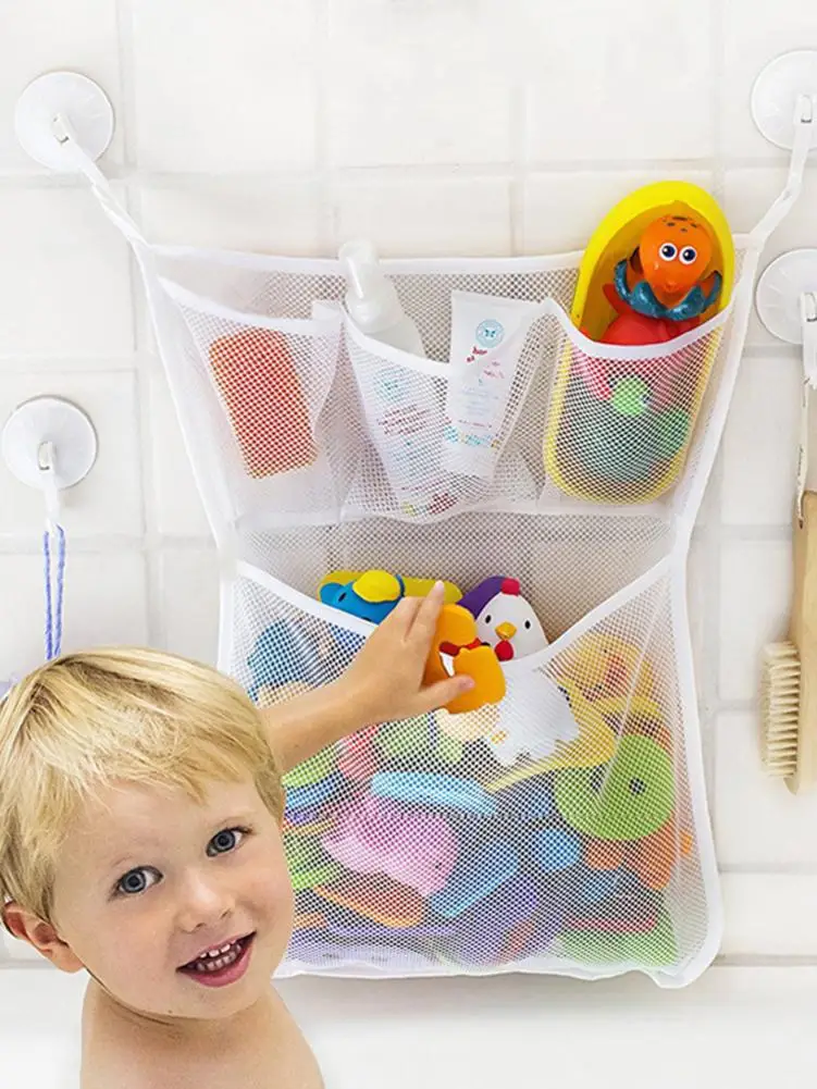 Сумка для хранения игрушек ванной детская ванна с сеткой контейнер на присоске