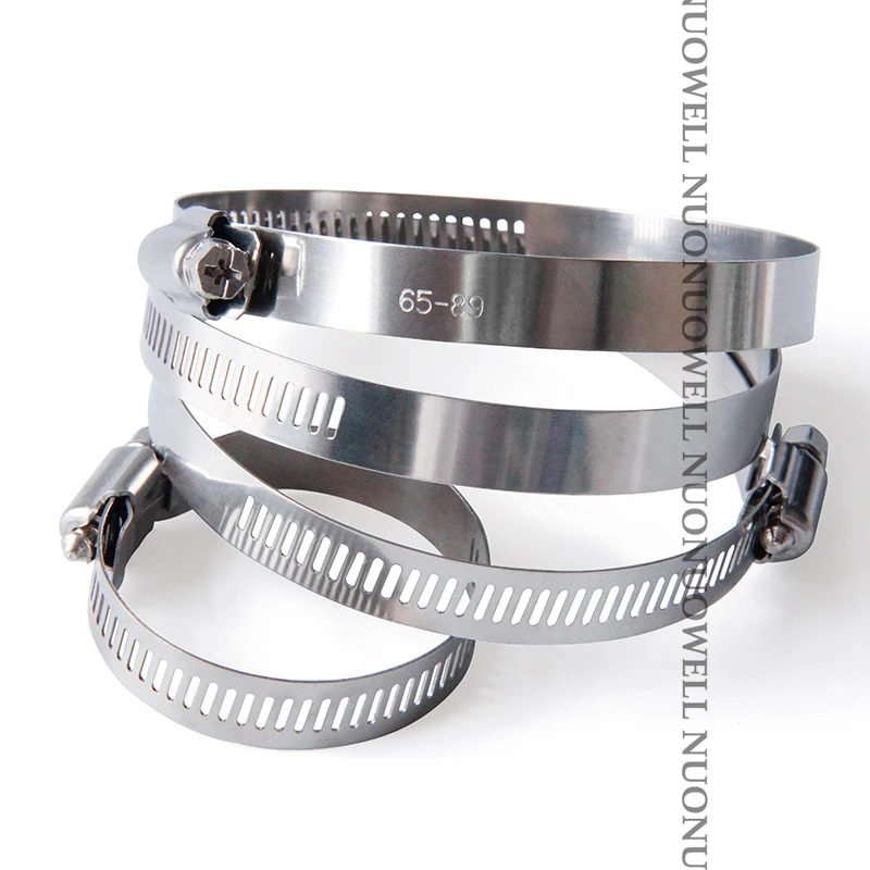 2 шт./лот нержавеющая сталь 304 червячный приводной шланг зажим для топливной трубы