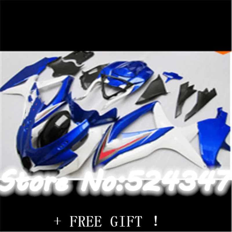 

Injection black blue Fairing kit for SUZUKI GSXR600 750 K8 08 09 10 Bodywork GSXR 600 GSXR750 2008 2009 2010 Fairings kit