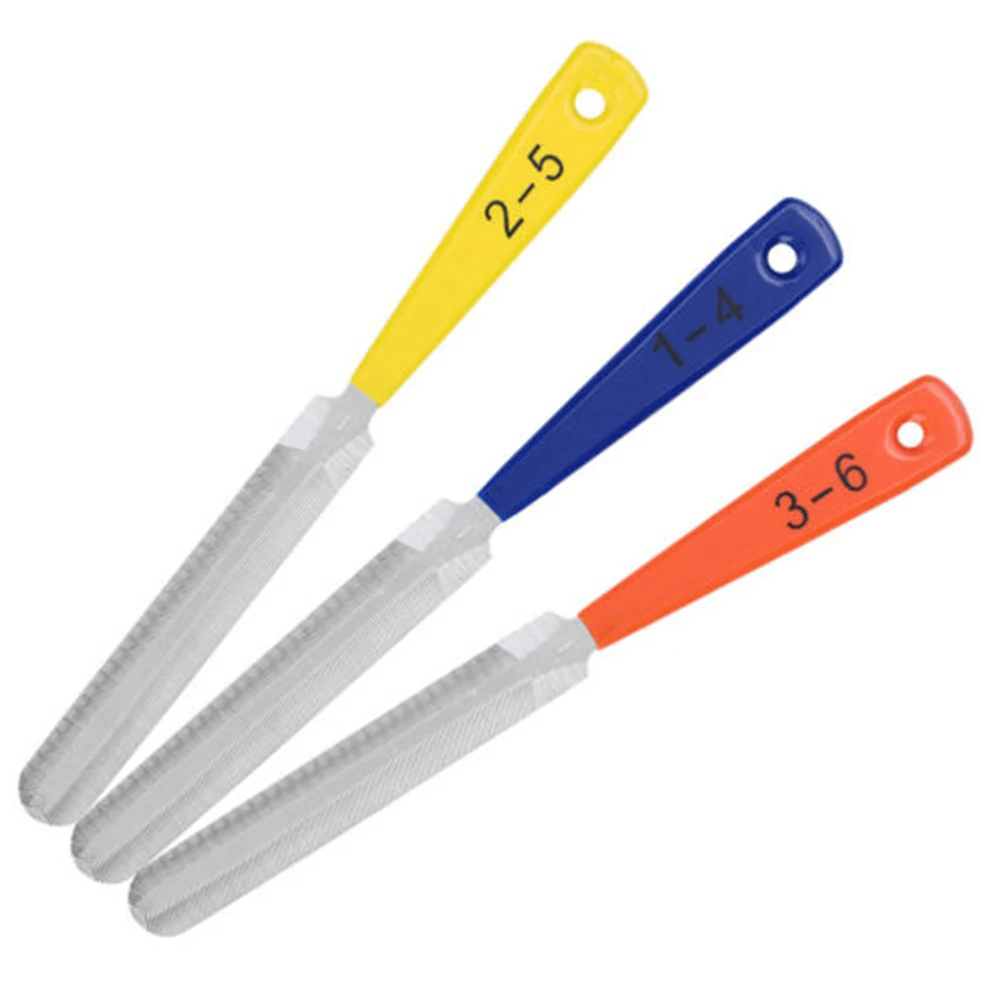 3pcs Luthier Portable Stringed DIY Accessory Tool Saddle Instruments Double Sided Guitar Nut Files Repair Rods Slotting | Спорт и