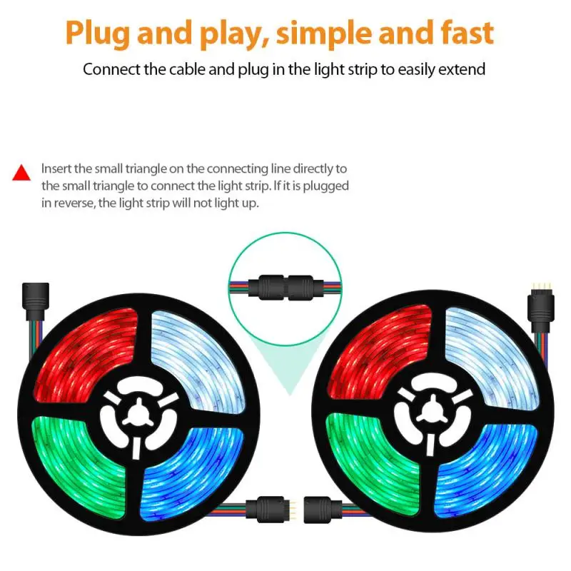 Гибкая светодиодная ленсветильник RGB 5050 5 м 12 В С Wi-Fi и музыкальным контроллером |