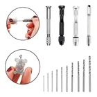 Металлическая ручная дрель 0,8-3,0 мм, винт для сверления для форм для смолы, инструменты для форм УФ-отверждаемая эпоксидная смола, инструменты для самостоятельного изготовления оборудования для изготовления украшений вручную