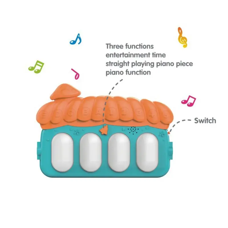 

Baby Play Mat Kids Educational Puzzle Carpet With Piano Keyboard & Cute Animal Baby Gym Crawling Activity Mat