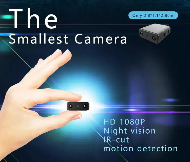 Wi Fi мини видеокамера Full HD 4K 1080P домашняя охранная ночного видения секретная